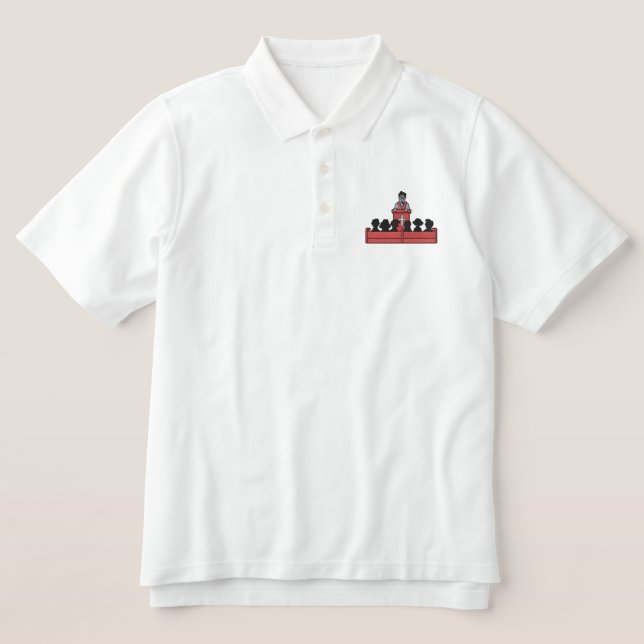 PRIEST EMBROIDERED POLO SHIRT (Design Front)