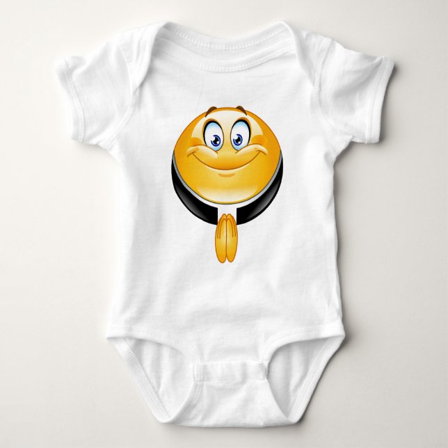 priest emoji baby bodysuit (Front)