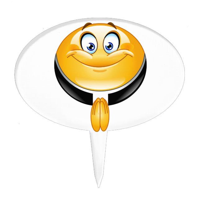 priest emoji cake topper (Front)