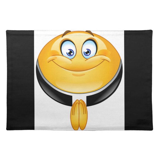 priest emoji cloth placemat (Front)