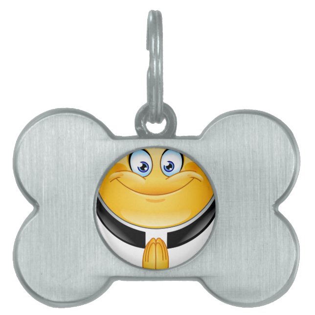 priest emoji pet tag (Front)