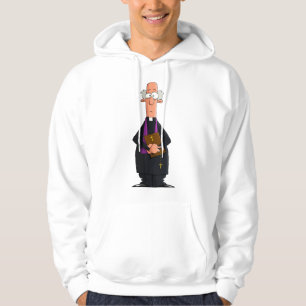 Priest Holding Bible IFunny Clergy Character Hoodie