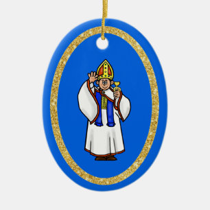 Priest Holding Chalice Christmas Ornament