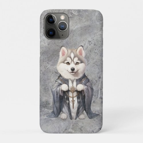 Priest King Siberian Husky Dog iPhone 11 Pro Case
