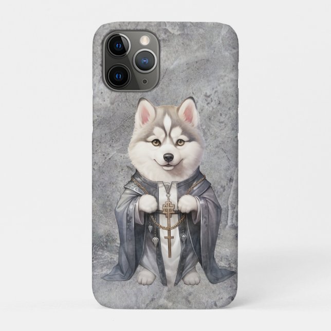Priest King Siberian Husky Dog Case-Mate iPhone Case (Back)