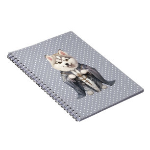 Priest King Siberian Husky Dog Notebook