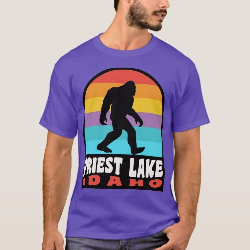 Priest Lake Idaho Camping Retro T_Shirt