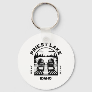 Priest Lake Idaho Outdoors Vintage  Keychain