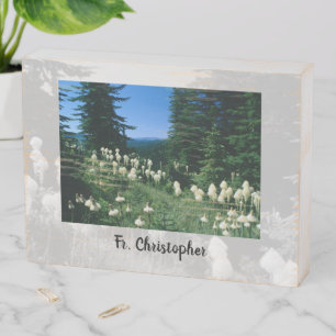 Priest Landscape Personalized Wooden Box Sign