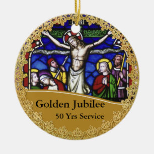 Priest Ordination 50th Anniversary Commemorative Ceramic Ornament