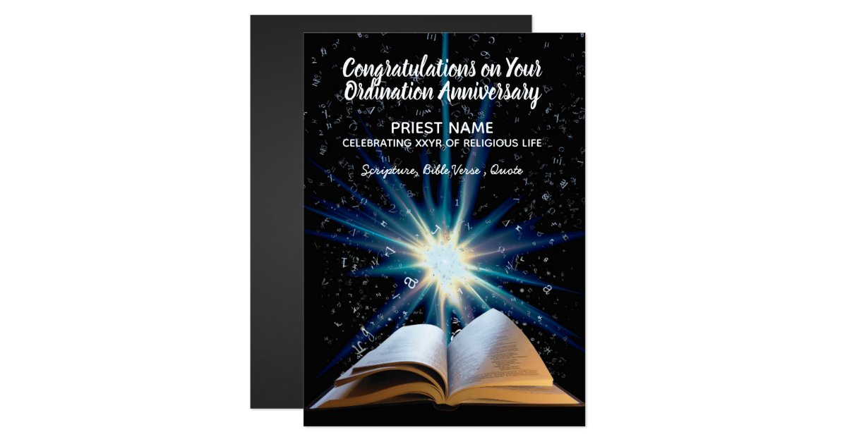 Priest Ordination Anniversary - ANY YEARS Ordained ...