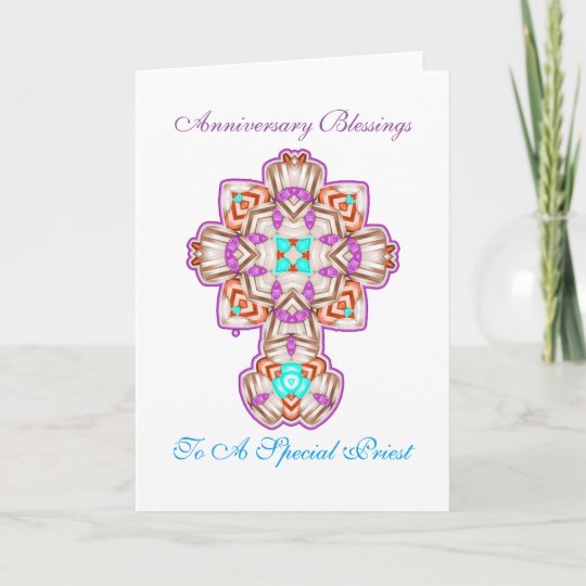 Priest Ordination Anniversary Celebrations Card Zazzle