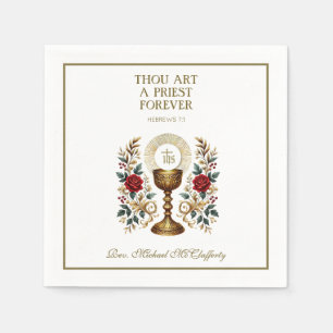 Priest Ordination Anniversary Chalice Host Scriptu Napkins