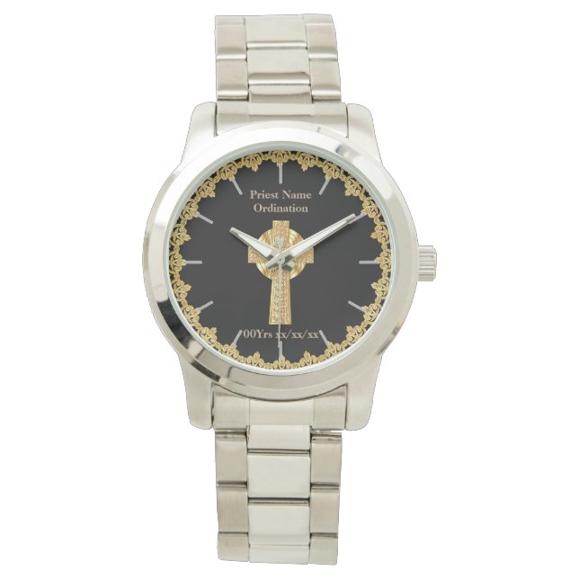 Priest Ordination Anniversary Ordained Named Watch (Front)