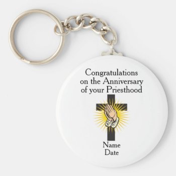 Priest Ordination Anniversary Retirement Birthday Keychain