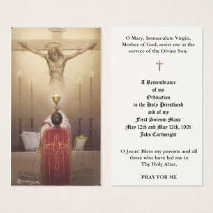 PRIEST ORDINATION HOLY CARDS