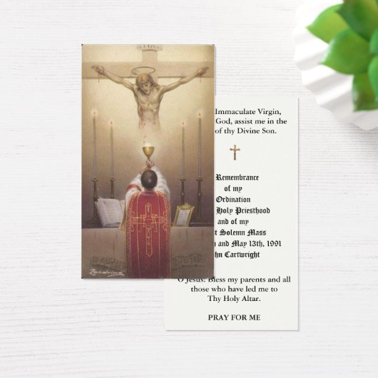 PRIEST ORDINATION HOLY CARDS (Desk)