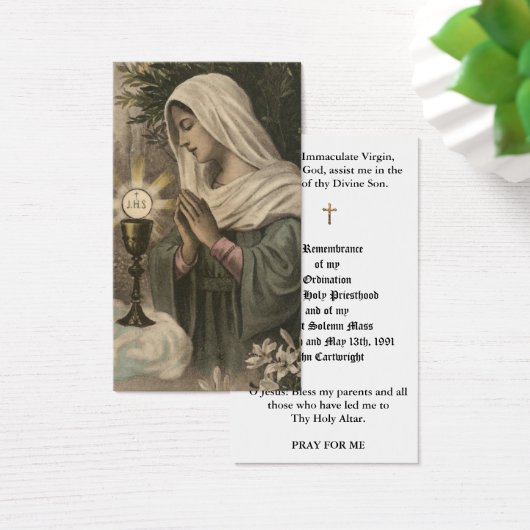 PRIEST ORDINATION HOLY CARDS (Desk)