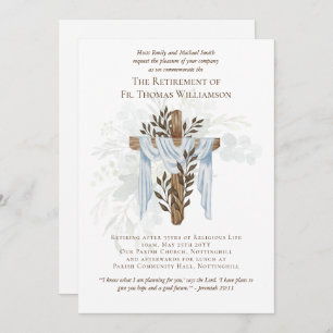 Priest Pastor Deacon Minister Retirement Invites