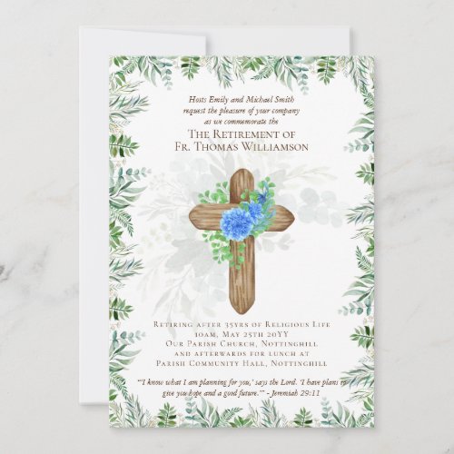 Priest Pastor Deacon Minister Retirement Invites