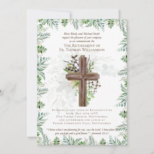 Priest Pastor Deacon Minister Retirement Invites