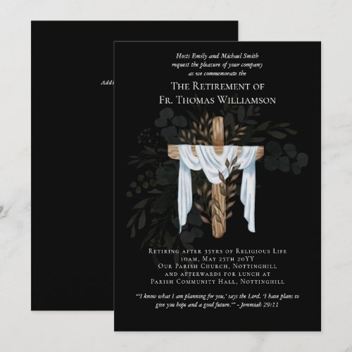 Priest Pastor Deacon Minister Retirement Invites