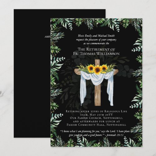 Priest Pastor Deacon Minister Retirement Invites