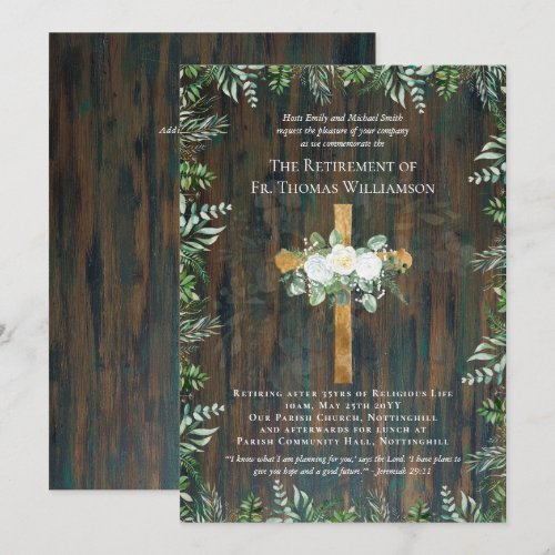 Priest Pastor Deacon Minister Retirement Roses