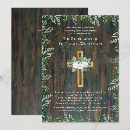 Priest Pastor Deacon Minister Retirement Roses