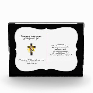 Priest Retirement Award - With Bible Verse