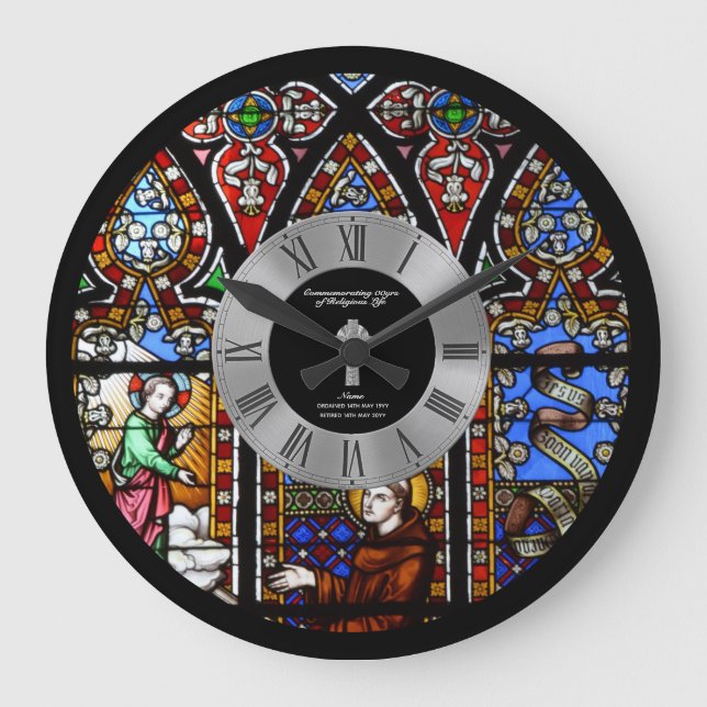 Priest RETIREMENT Gift Idea - Commemorative Clock (Front)