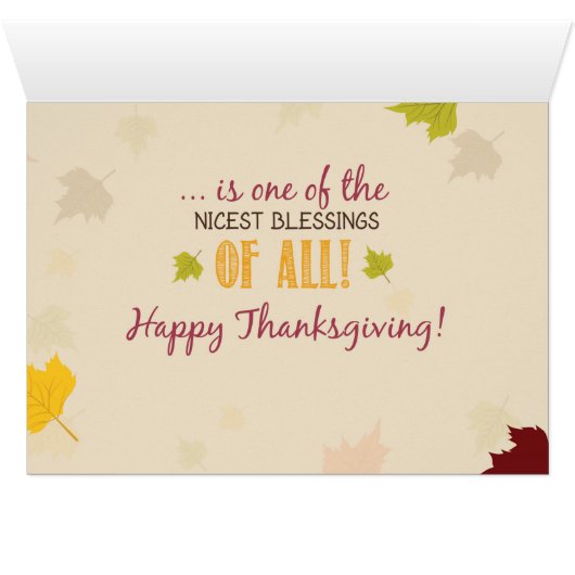 Priest Thanksgiving Gift Fall Leaves (Inside Horizontal (Bottom))