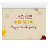 Priest Thanksgiving Gift Fall Leaves Cards (Inside Horizontal (Bottom))