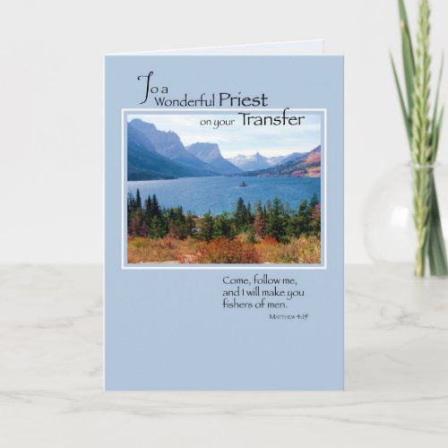 Priest Transfer Mountain Lake Card