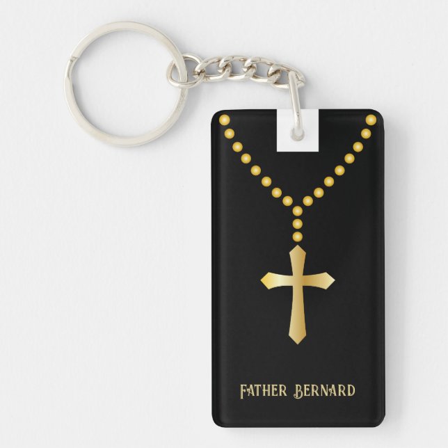 Priest Vicar Pastor Clergy Keychain (Front)