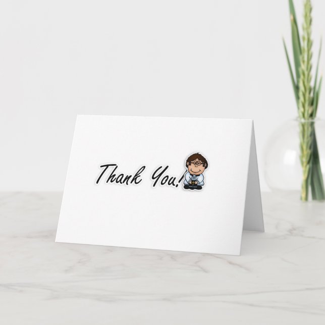 Priest, Vicar, Pastor Thank You Card Wedding (Front)