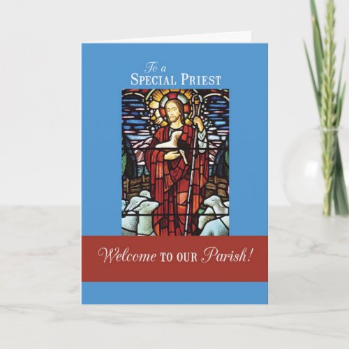 Priest Welcome To Our Parish Good Shepherd Card