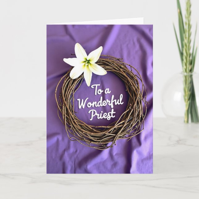 Priest Wonderful Thoughts Card (Front)