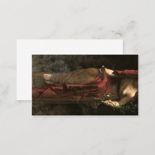 Priestess of Delphi 1891 by John Collier Business Card