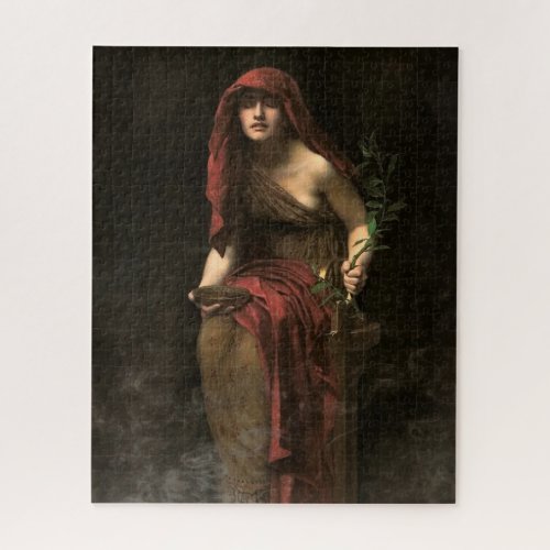 Priestess of Delphi by John Collier Jigsaw Puzzle