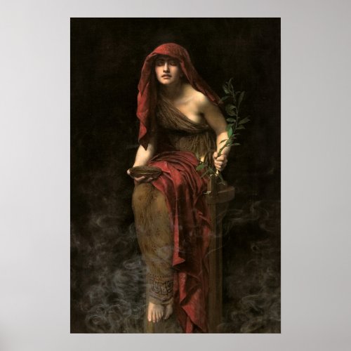 Priestess of Delphi by John Collier Poster