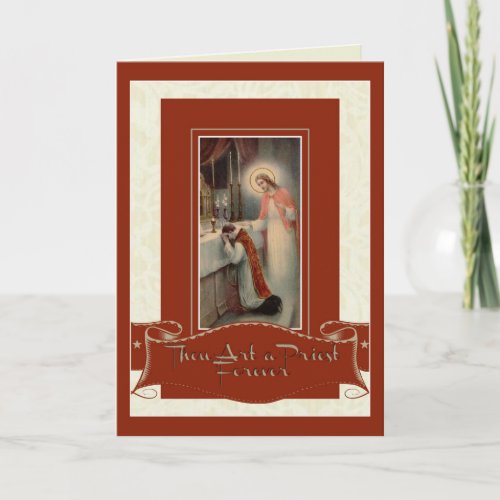 Priesthood Anniversary Priest Ordination Jesus Card