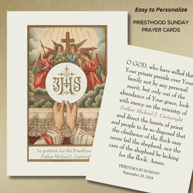 PRIESTHOOD SUNDAY PERSONALIZED PRAYER CARDS (Creator Uploaded)