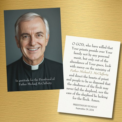 PRIESTHOOD SUNDAY PERSONALIZED PRAYER CARDS