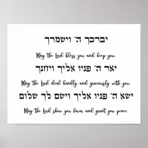 Priestly Blessing  Poster