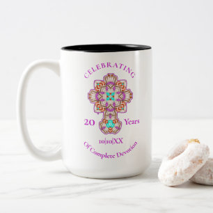 Priests 20th Ordination Anniversary Commemoration Two-Tone Coffee Mug