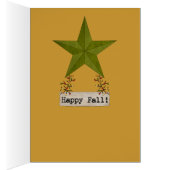 Prim Autumn Crow Pumpkin and Sunflowers (Inside (Right))