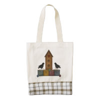 Prim Birdhouse HEART Tote Bag