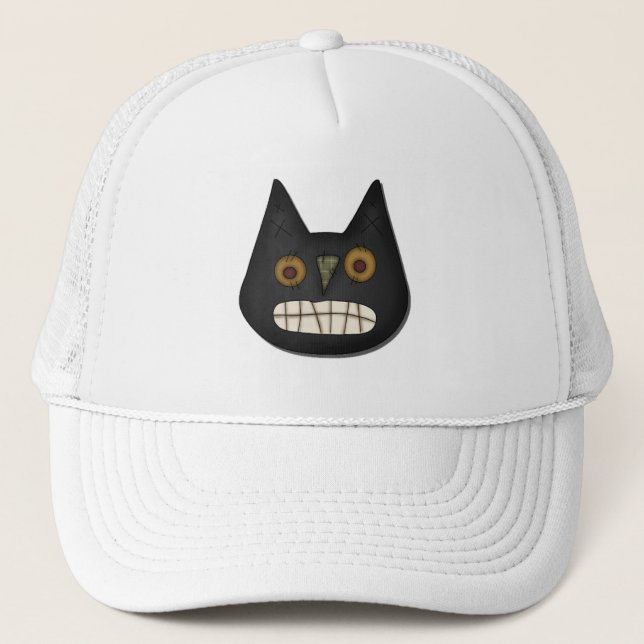 Prim Black Cat Tshirts and Gifts Trucker Hat (Front)