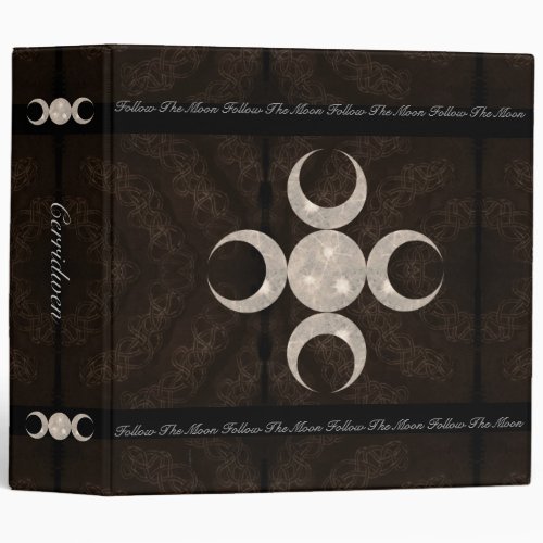 Prim Moon Design Book of Shadows 3 Ring Binder